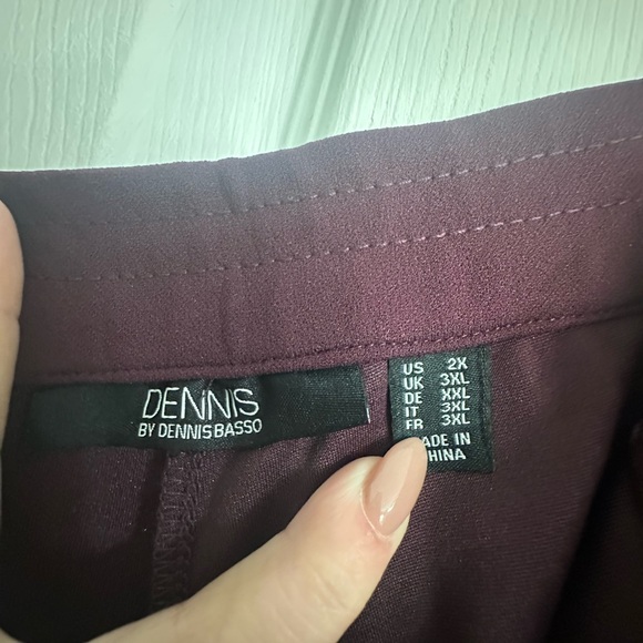 Dennis Basso Deep Purple Women's Trousers New - Picture 6 of 6
